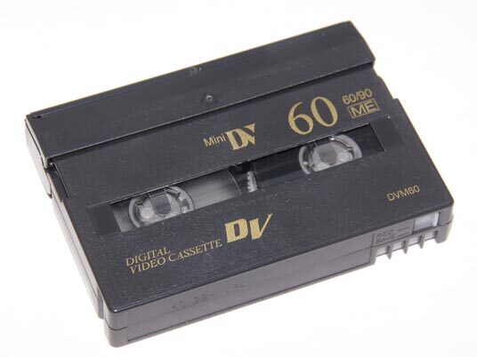 An Image of a MiniDV cassette